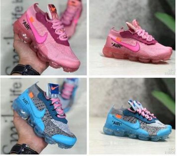 

brand air cushion kpu running shoes kids sport black pink children designer air flair baby boys girls casual trainers sneakers 28-35