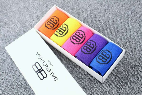 

mens socks new fashion student rainbow long wearproof soft tide korean happy male woman wholesale cotton sport, Black