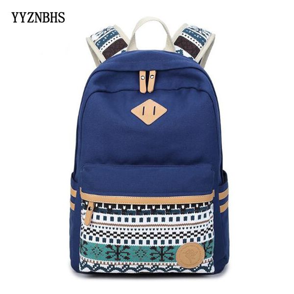 

canvas backpack women school bags for girls large capacity lapbackpack travel rucksack for teenagers sac a dos 2019