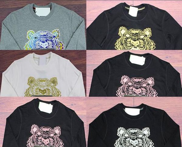 

мужская толстовка с вышитые tiger pattern мужчины женщины толстовки осень зима сыпучие толстовки повседневный streetwear outwear азиатского, Black
