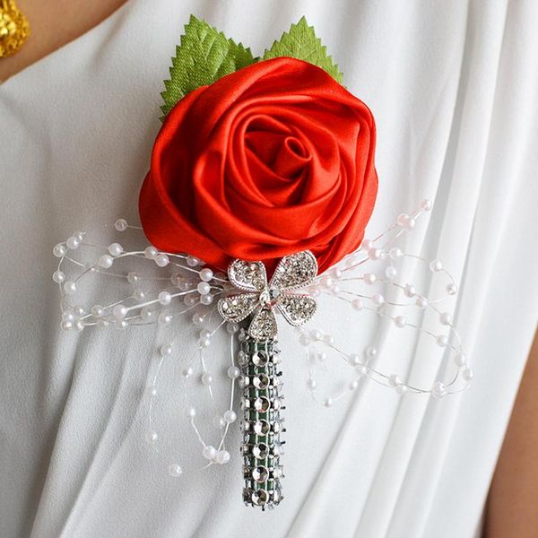 

men corsage groom boutonniere pin bridal corsages champagne burgundy bridesmaid bracelet wedding flower accessories men corsage kryop, Black;gray