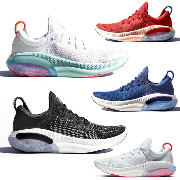 

air platinum tint joyride running shoes tint university red racer blue core black oreo knit mens trainers woman run sport shoe sneaker, White;red