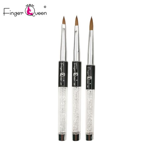 

1pcs acrylic nail art brush kolinsky sable hair nail tools #2#4#8, Yellow