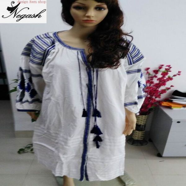 

new design brand 2016 white beach dress ethnic maxi dress women vintage tunic boho embroidery long vestidos de fiesta belt, Black;gray