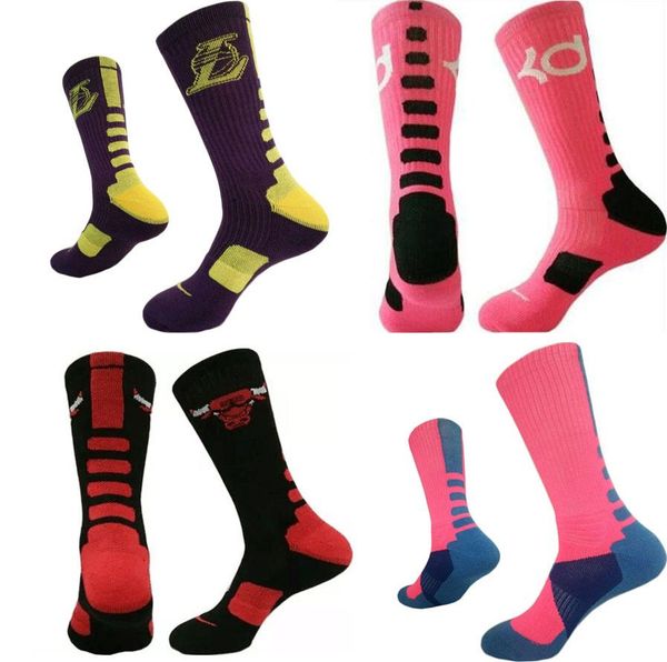 

men's long elite basketball socks thickened sports towel compression autumn riding breathable tube white thermal high socks gx20062901, Black