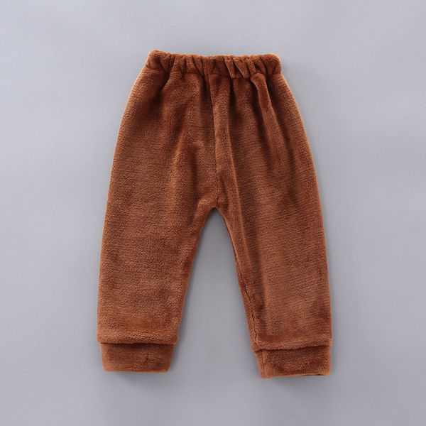 

2019 autumn winter fashion kids baby boys girl clothes long sleeve fluffy cartoon bear warm + pants pajamas outfit set, Blue;red
