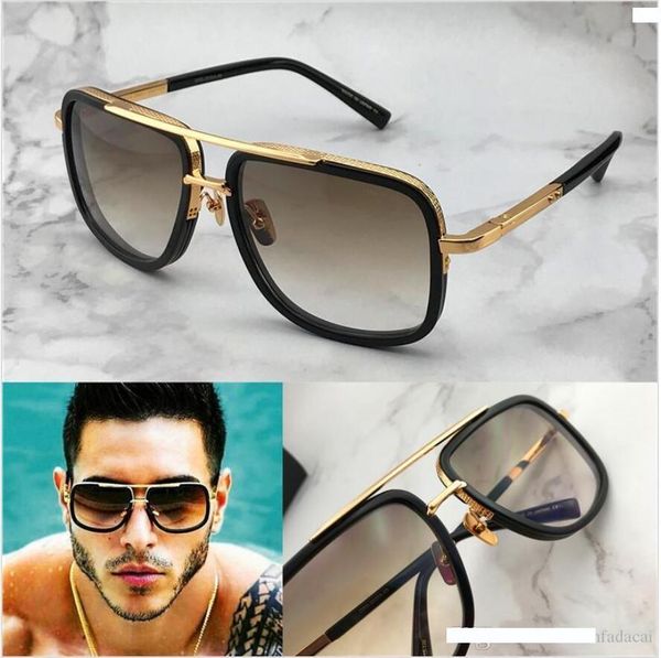 

new luxury sunglasses men design metal vintage fashion style square frame outdoor protection uv 400 lens eyewear with case, White;black