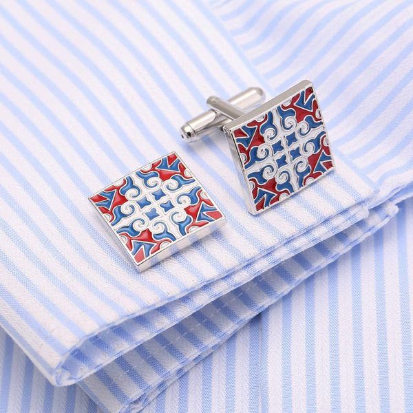 

vagula enamel cufflinks plated silver gift lawyer gemelos new french shirt cuff links drop ship cuffs 149a, Silver;golden