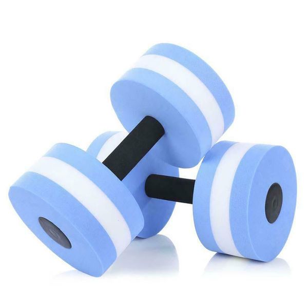 

eva water foam floating dumbbell swimming pool water weight aerobics automatic float aquatic barbell for water yoga fitness