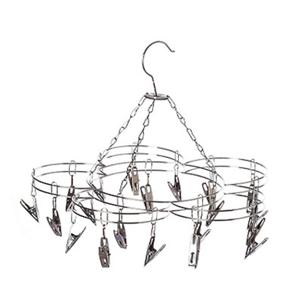 

1x 20 clips drip hanger clothes drying dryer rack sock bra underwear hanging