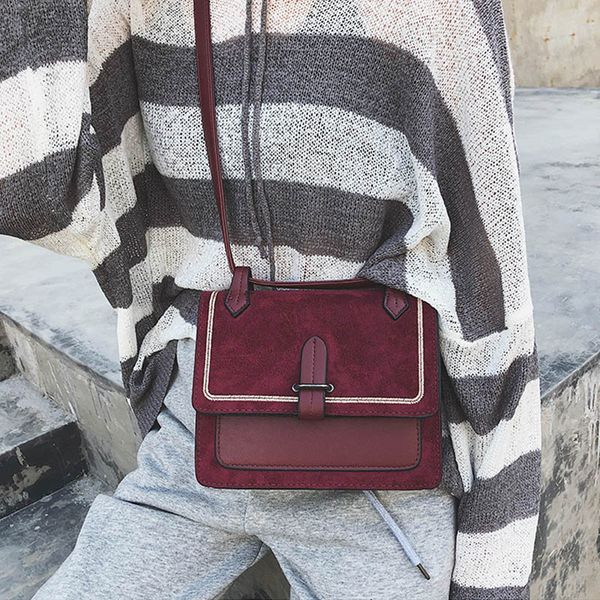 

autumn and winter fashion female shoulder bag retro simple korean version lady small square bag youth woman messenger wild