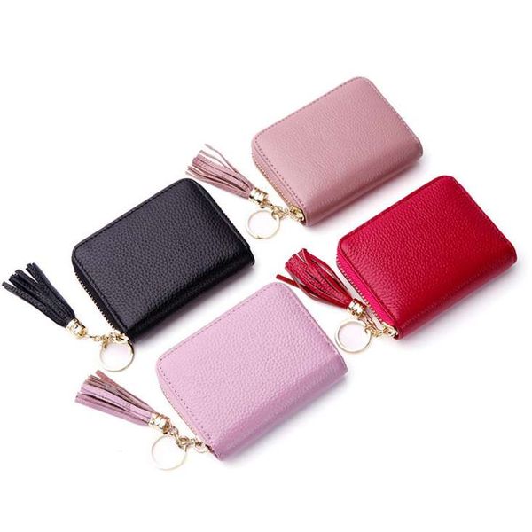 

woman designer wallets womens slim purse mini card wallet card holder new, Red;black