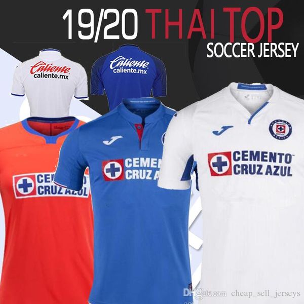 

Thailand 19 20 Cruz Azul soccer jersey 2019 2020 Mexico Liga MX Cruz Azul football shirts camiseta de fútbol maillot de foot top