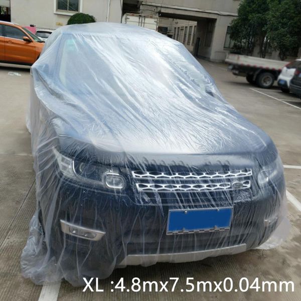 

anti uv disposable use universal exterior protection dustproof waterproof outdoor portable sun shade transparent car cover