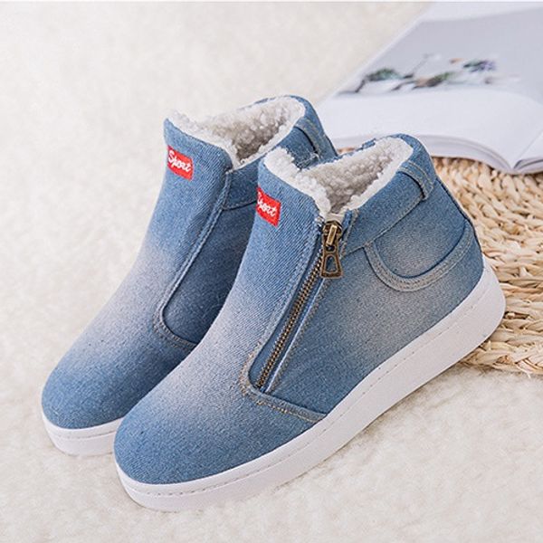 

2019 winter new snow boots street martin boots with foreign trade large size cotton men and women lovers boots, Black