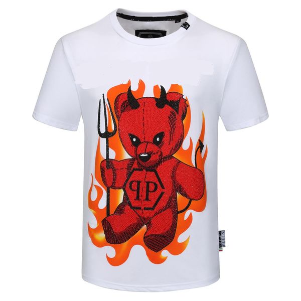 

2020 new designer men's designer t-shirt many embroidery casual short-sleeved t-shirt casual t-shirt apparel -3xl, White;black
