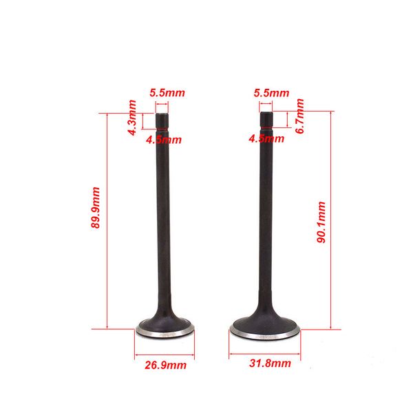 

motorcycle engine valve intake exhaust stem for zongshen cb250 cb 250 kayo t4 off road dirt bike go cart buggy atv