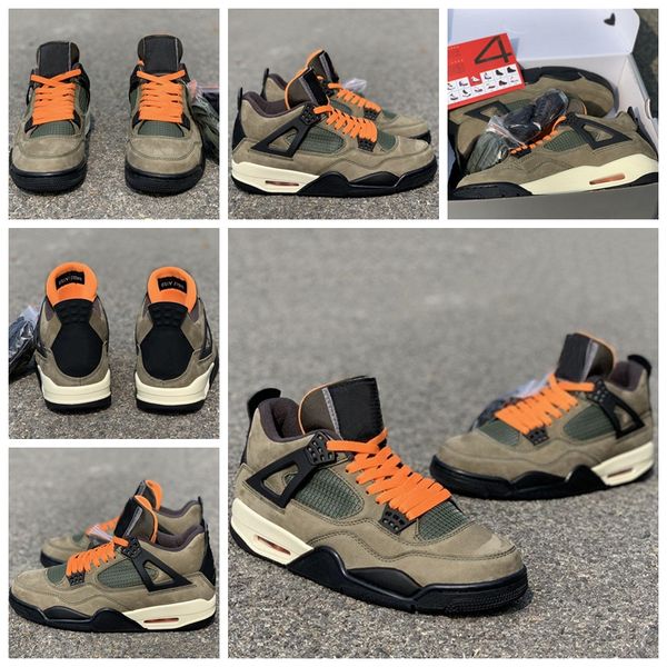 

nike 2020 непобедимый х travis скотти баскетбол обувь 4s army green замша limited версия mens оригинальный спортивный спорт кроссовки