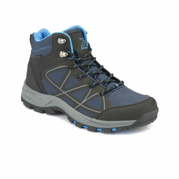 

flo pulse hi wp navy blue men 's trekking shoes kinetix, Black