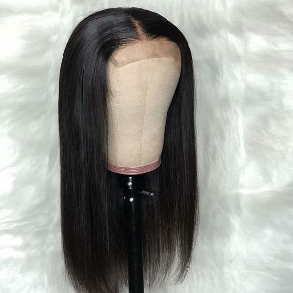 Grosshandel Echthaar Lace Front Perucken Bob Virgin Malaysian Straight Glueless Gunstige Lange Bob Cut Lacefront Perucke Fur Afroamerikaner Von Qdshw