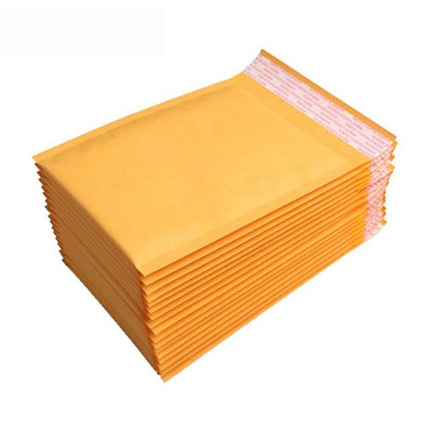 

170*210mm kraft paper bubble envelopes bags mailers padded shipping envelope with bubble mailing bag business supplies ing