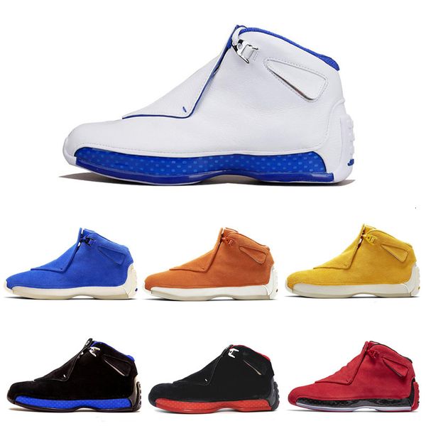 

18 xxxiii mens basketball shoes 18s yellow orange suede blue cool grey toro og black royal bred trainers designer shoes athletic shoes
