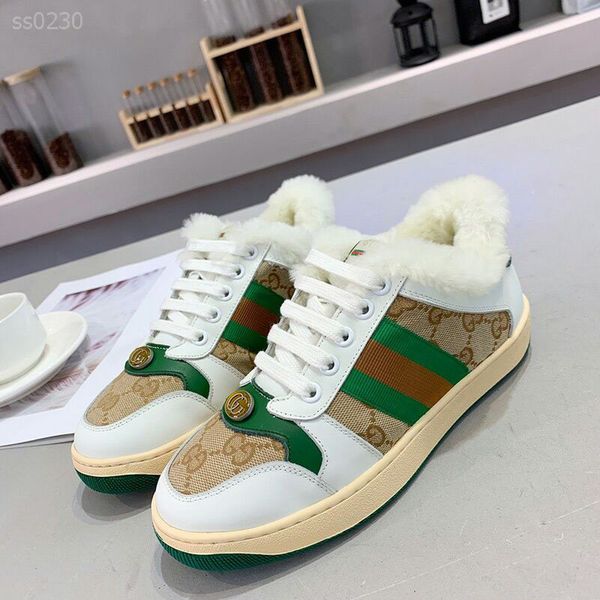 

fashion european station old distressed shoes female students plus velvet color matching casual non-slip pure wool warm sneakers, Black
