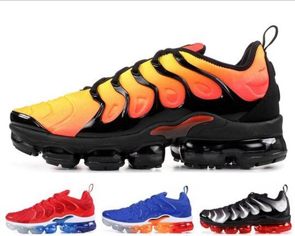 

2019 bumblebee tn plus men running shoes triple black white sunset p blue women shoes designer shoes sport sneakers trainers 36-45