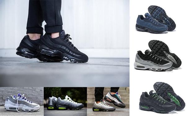 

019 men 95 og cushion navy sport high-quality chaussure 95s walking boots men running shoes cushion 95 sneakers size 36-46