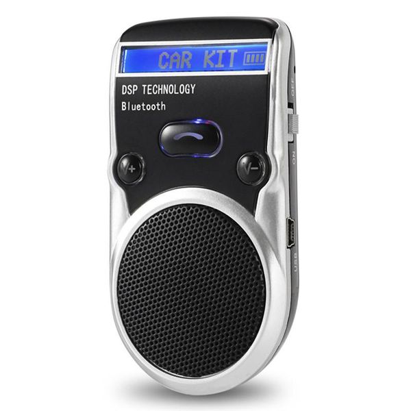 

kuulee solar car mp3 player bluetooth handscalling lcd display sun visor tips speakerphone car kit