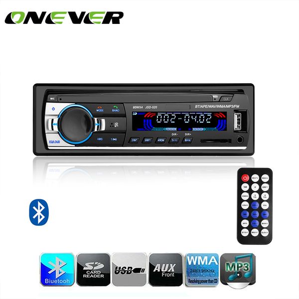 

onever bluetooth mp3 player fm car radio stereo audio music with in dash slot aux input sd usb dc 12v