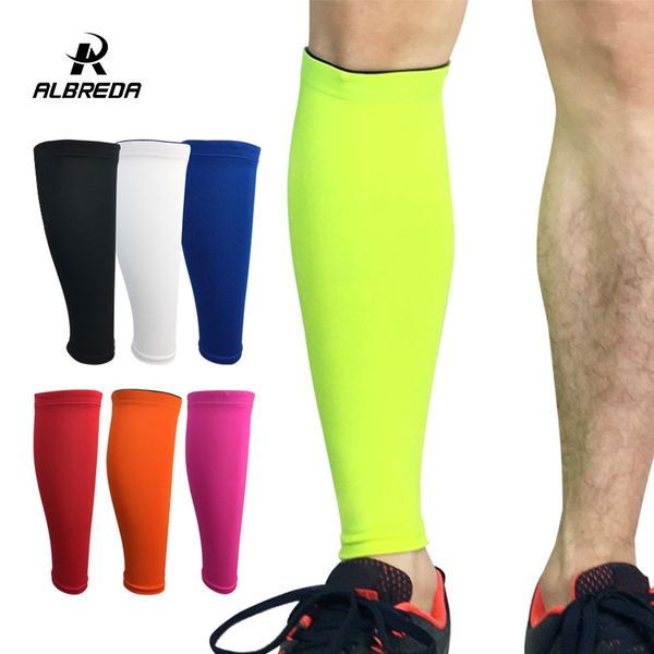 

albreda men&women base layer compression leg sleeve cycling running football basketball sports calf support 7 color, Black