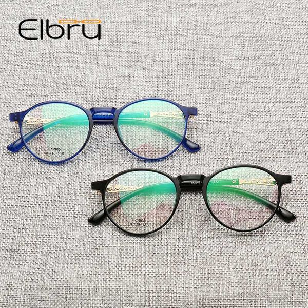 

elbru anti blue light blocking computer glasses women tr90 anti blue ray filter clear lens eyeglasses frame female spectacles, White;black