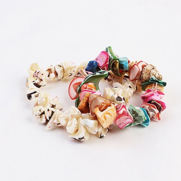 

1pc rainbow color fashion wholesale paua genuine cowrie sea shell bracelet in adjustable, Golden;silver