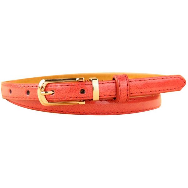 

fashion belt waistband pu leather candy color thin belt decorative small for female women girls fashion waistband, Black;brown