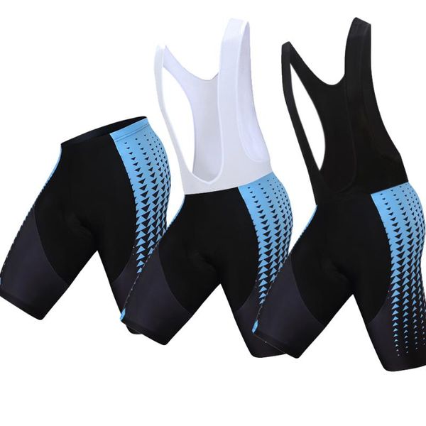 

2020 men's cycling bib shorts 3d padded biking bicycle tights black blue