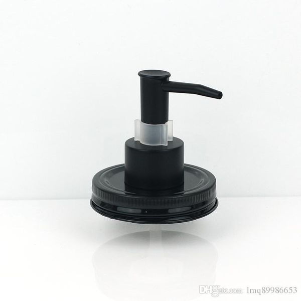

черный пластик abs с зажимом замка мыла крышкой для мейсона банок (не включить) жидкостный насос для кухни и ванной liquid лосьон насоса