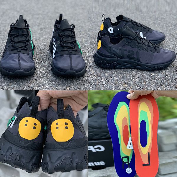 

cpfm i x upcoming react element 55 running shoes 2019 smile black yellow designer brand sunshine sport sneakers