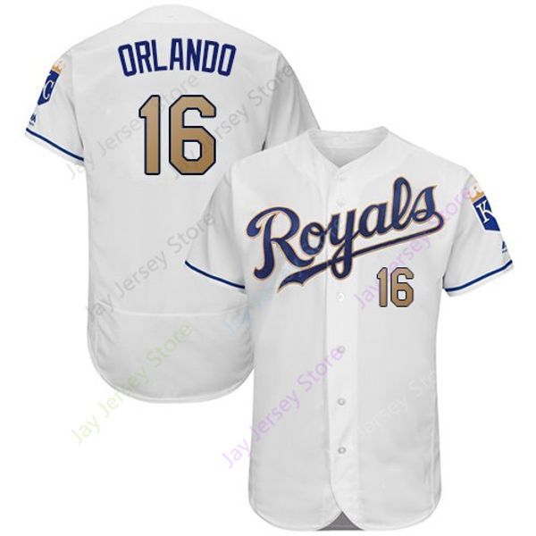 

Custom Kansas City 16 Paulo Orlando Jersey Royals Jerseys Cooperstown CoolBase Flexbase White Black Red Grey Home Away Men Women Youth Cheap
