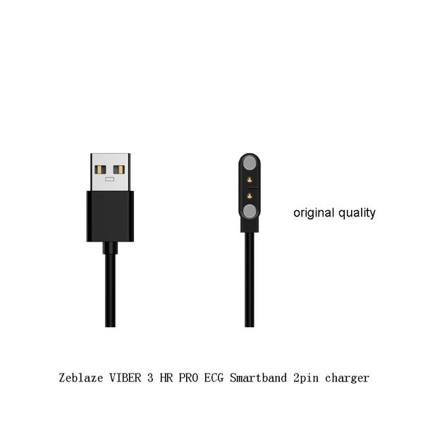 Orologio da polso intelligente Zeblaze VIBE 3 HR pro ecg smartband Caricabatterie cavo di ricarica originale USB magnetico a 2 pin