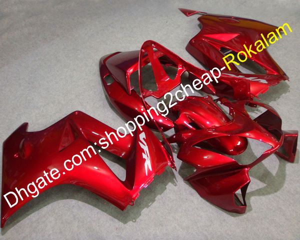 Maßgeschneiderte Verkleidungen für Honda Cowlings VFR 800 02–12 VFR800 2002–2012, dunkelrote Karosserie, ABS-Karosserieverkleidungssatz (Spritzguss)