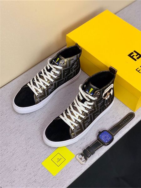 

20ss men shoes big size fashion high canvas casual shoes patchwork men's vulcanize shoes 2019 spring lace up flats sneakers, Black