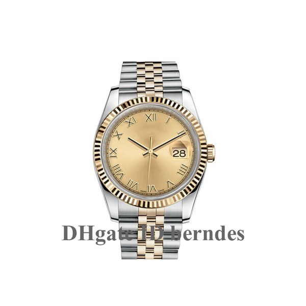 

2020 u1 men's automatic mechanical stainless steel wristwatch roman dial 41mm gold standard journal wristwatch 2813 delivery of mechani, Slivery;brown