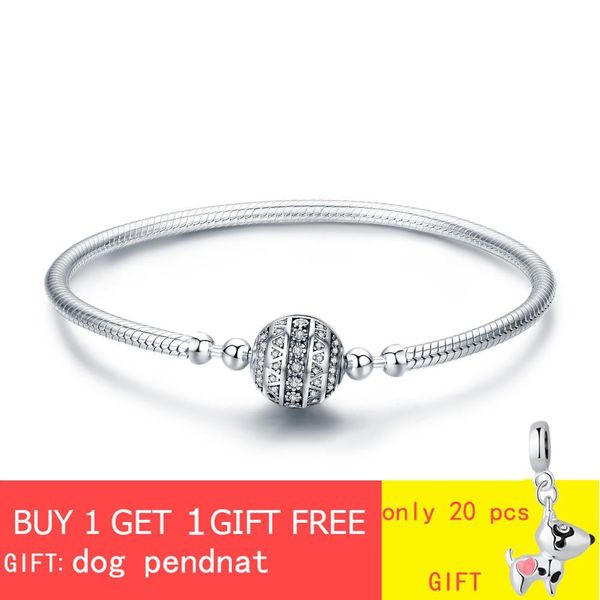 

womak fit original pandora charm bracelet pendant making 925 sterling silver snake chain woman sterling silver bangle jewelry, Golden;silver