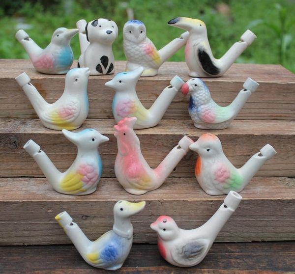 

200шт новое прибытие воды птица свисток глиняная птица керамическая глазурованная птица свисток-павлин птицы бесплатная доставка