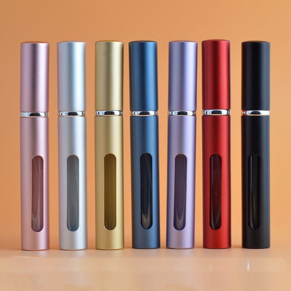 

5ml mini pray perfume bottle travel refillable empty co metic container perfume bottle atomizer aluminum refillable bottle