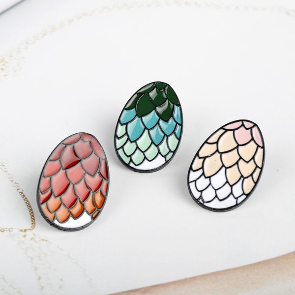 

Game of throne dragon egg brooch pin red dragon egg brooche gla photo pin jewelry gift men