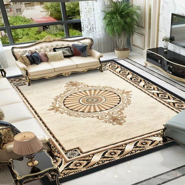 

big size machine weaved rero style living room rug , vintage decoration coffee table carpet,thickness office floor mat