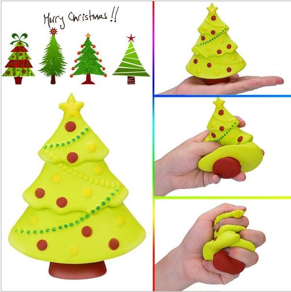 

pretty new arrival squishy toys christmas tree slow rising jumbo squeeze small dot on tree kids gift squishies