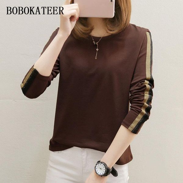 

bobokateer t-shir women t shirt o-neck camisetas t shirts women 2019 summer plus size t shirt women cotton tee shirt femme, White